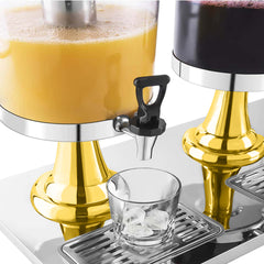 SOGA Single 8L Stainless Steel Dispenser Beverage Juicer Transparent Commercial Drink Container Jug