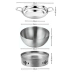 SOGA Kitchenware Bundle – Silver Dry Pots & Elegant Salad Bowl for Essential Kitchen Use $ 168