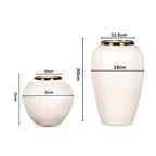SOGA Home & Living Bundle – Plain White Ceramic Flower Vases for Elegant Living Room Decor $ 161
