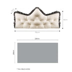 SOGA Home & Living Bundle – Crown Tufted Cream Pillow & Grey Cozy Flannel Throw Blanket