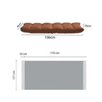 SOGA Home & Living Bundle – Yellow Zigzag Knitted Throw Blanket & Coffee Adjustable Recliner $ 0