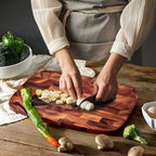 SOGA 40cm Premium End Grain Wooden Acacia Cutting Board Food Prep Kitchen