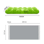 SOGA Home & Living Bundle – Green Acrylic Knitted Throw Blanket & Green Floor Recliner Sofa $ 0