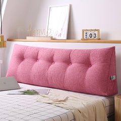 SOGA 4X 120cm Red Triangular Wedge Bed Pillow Headboard Backrest Bedside Tatami Cushion Home Decor