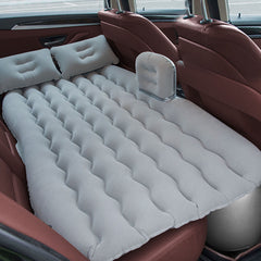 SOGA 2X  Grey Ripple Inflatable Car Mattress Portable Camping Air Bed Travel Sleeping Kit Essentials