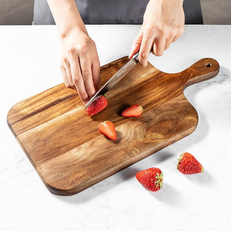 SOGA 32cm Rectangular Premium Wooden Acacia Cutting Board Paddle Kitchen