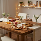 SOGA Kitchenware Bundle – Brown Acacia Cheese Board, 2-Tier Dessert Stand & Serving Tray