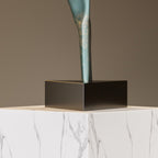 SOGA 65cm Gray Abstract Dancer Sculpture – Decor