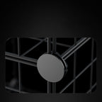 SOGA Black Portable 6-Cube Storage Organiser Foldable DIY Modular Grid Space Saving Shelf