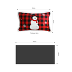 SOGA Christmas Bundle – 2 Red Snowman Lumbar Pillow & Red Christmas Tree Fleece Throw Blanket $ 200