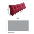 SOGA Home & Living Bundle – Rose Red Triangular Wedge Pillow & Burgundy Striped Flannel Throw $ 0