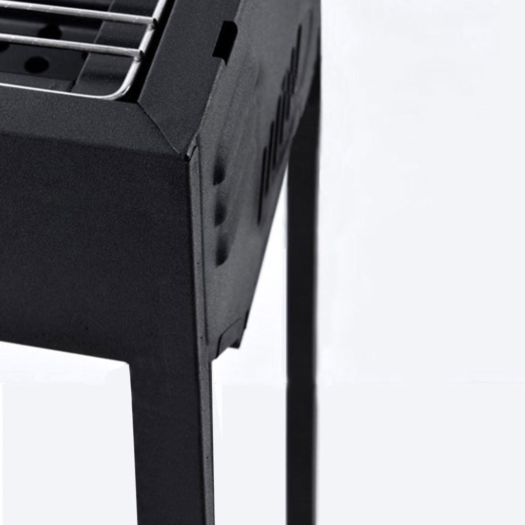 SOGA 66cm Portable Folding Thick Box-Type Charcoal Grill for Outdoor BBQ Camping