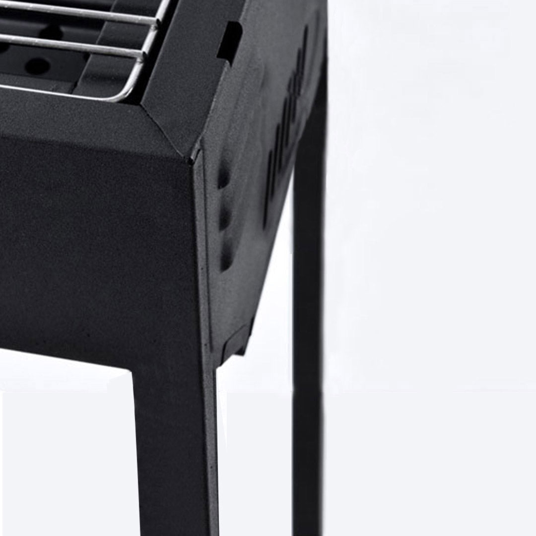 SOGA 66cm Portable Folding Thick Box-Type Charcoal Grill for Outdoor BBQ Camping