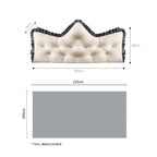 SOGA Home & Living Bundle – Cream Tufted Crown Pillow & Black Cozy Flannel Throw Blanket $ 0