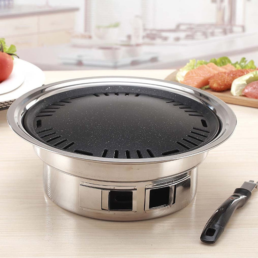 SOGA 2x BBQ Grill Stainless Steel Portable Smokeless Charcoal Grill Home Outdoor Camping