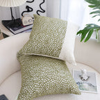 SOGA 50cm Modern Two-Tone Textured Block Design Throw Pillow