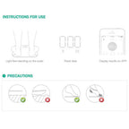 SOGA 2X Wireless Bluetooth Digital Body Fat Scale Bathroom Health Analyser Weight White