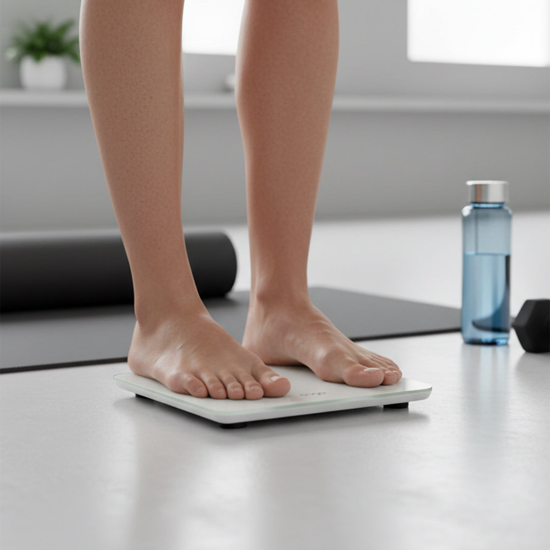 SOGA 2X 180kg Digital Fitness Weight Bathroom Gym Body Glass LCD Electronic Scales White