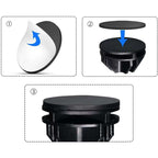 SOGA 2X Black Portable 4-Cube 2 Column Storage Organiser Foldable DIY Modular Grid Space Saving Shelf