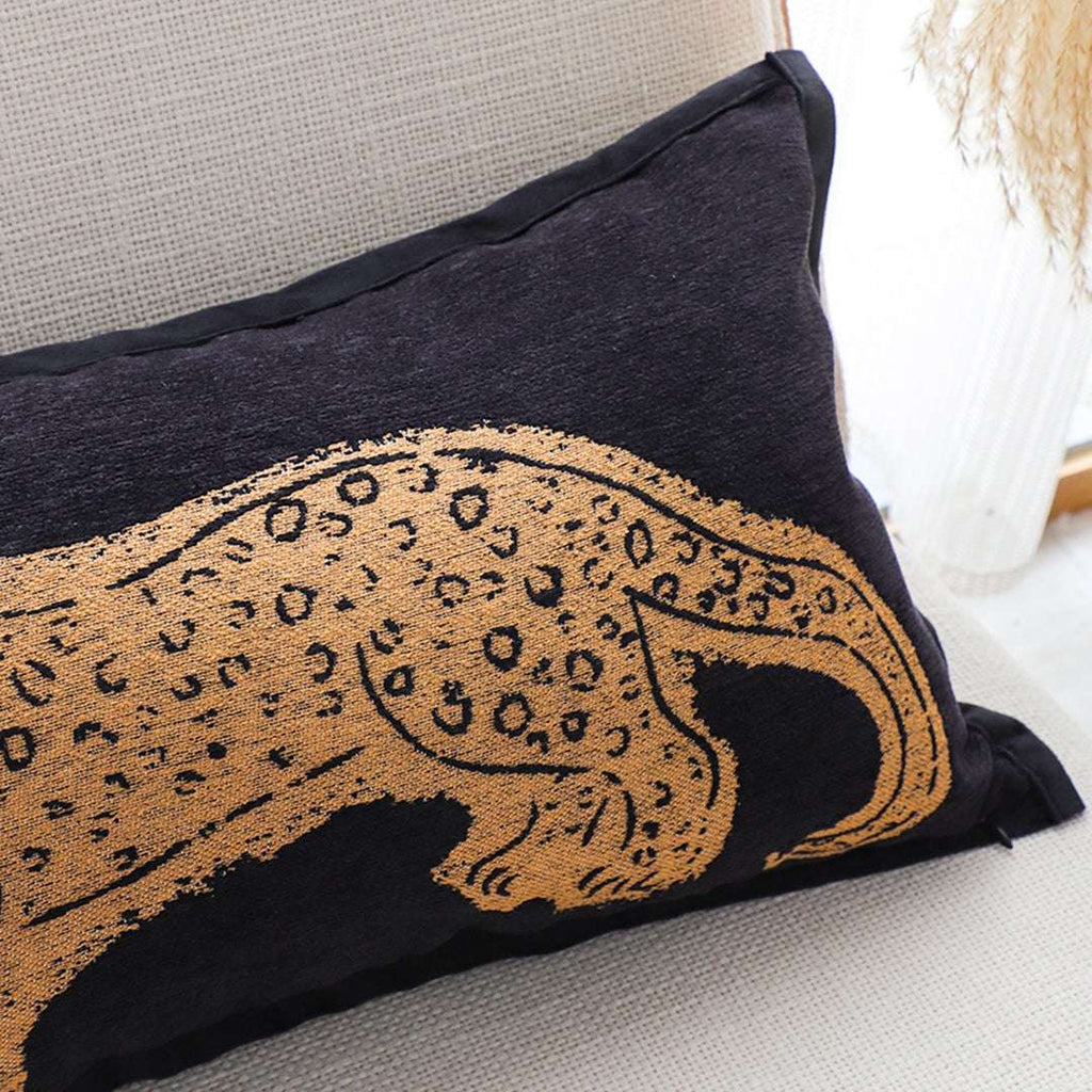 SOGA 2X 30cm Modern Charcoal Gray Leopard Pattern Throw Pillow $ 133