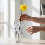 SOGA 30cm Glass Grey Vase Crystal VASE Thick Modern - Home Decor