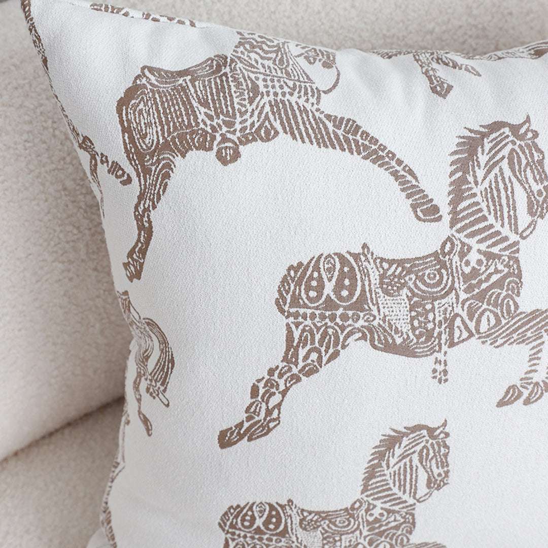 SOGA 2X 50cm White Decorative Horse Pattern Cushion Throw Pillow $ 142