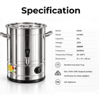 SOGA 25L Stainless Steel URN Commercial Water Boiler 2200W
