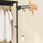 SOGA 2X 45x35cm Hanging Clothes Rack Storage w/ 3 Layer Organizer Adjustable Shelves, Sturdy, Space-Saving
