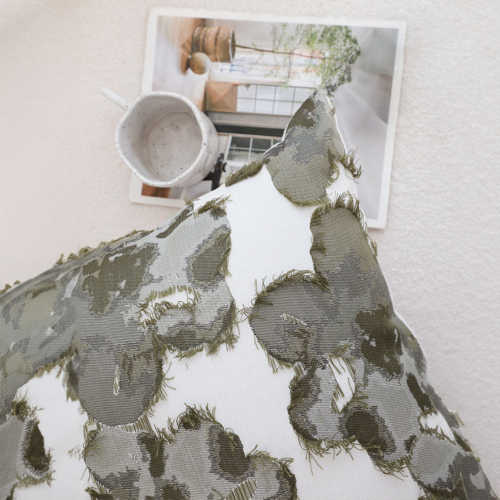 SOGA 2X 45cm Abstract Gray Floral Watercolor Print Contemporary Throw Pillow