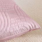 SOGA 30cm Pink Textured Geometric Pattern Decorative Throw Pillow $ 61