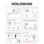 SOGA 2X 160mm Suction-Mounted Retractable Clothes Drying Rack - Black