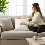 SOGA 2X 50cm White Textured Geometric Pattern Decorative Throw Pillow $ 119