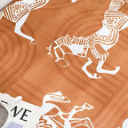 SOGA Three-Seater Orange Horse Print 90x210cm Throw Blanket Sofa Cover $ 125