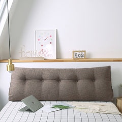 SOGA 2X 100cm Coffee Triangular Wedge Bed Pillow Headboard Backrest Bedside Tatami Cushion Home Decor