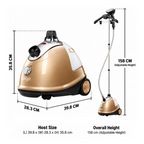 SOGA 2X Garment Steamer Portable Cleaner Steam Iron Gold