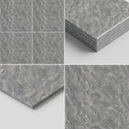SOGA Peel & Stick Floor and Wall Tiles 30 x 60cm 10 Pack Grey Faux Marble