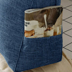 SOGA 120cm Blue Triangular Wedge Bed Pillow Headboard Backrest Bedside Tatami Cushion Home Decor