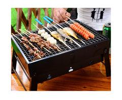 SOGA 2X 43cm Portable Folding Thick Box-Type Charcoal Grill for Outdoor BBQ Camping