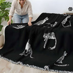 SOGA Two-seater Black Sofa Cover Leopard Print 180x260cm Polyester $ 102