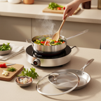 SOGA Kitchenware Bundle – 26cm Smart Induction Cooktop, 30cm Saucepan & 28cm Fry Pan
