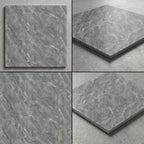 SOGA Peel & Stick Floor and Wall Tiles 60 x 60cm 10 Pack Grey Faux Marble