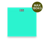 SOGA 2x Green 180kg Digital Fitness Weight Bathroom Gym Body Glass LCD Electronic Scales