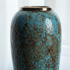 SOGA 35x17cm Light Blue Large Ceramic Flower Vase Elegant Living Room Home Decor