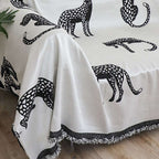 SOGA Two-seater White Sofa Cover Leopard Print 180x260cm Polyester $ 102