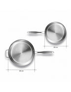 SOGA Stainless Steel Induction Fry Pan Set 20cm & 36cm