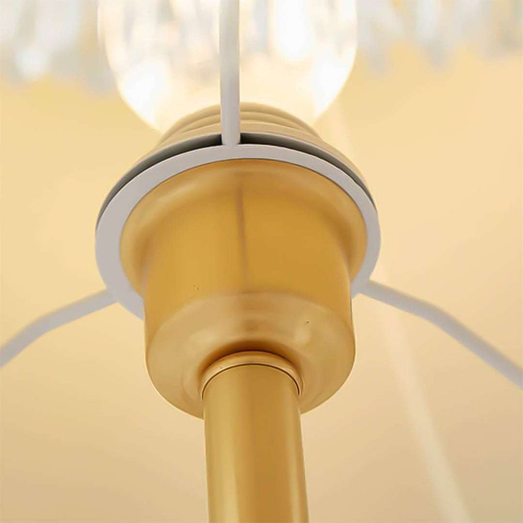 SOGA 2X Jade Stone Base Table Lamp Vintage Yellow Shade Tassel Fringe Bedside Desk Light $ 573