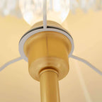 SOGA 2X Jade Stone Base Table Lamp Vintage Yellow Shade Tassel Fringe Bedside Desk Light $ 573