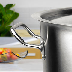 SOGA Stock Pot 32L Top Grade Thick Stainless Steel Stockpot 18/10 Without Lid