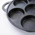 SOGA 31.5cm Cast Iron Takoyaki Fry Pan Octopus Balls Maker 7 Hole Cavities Grill Mold
