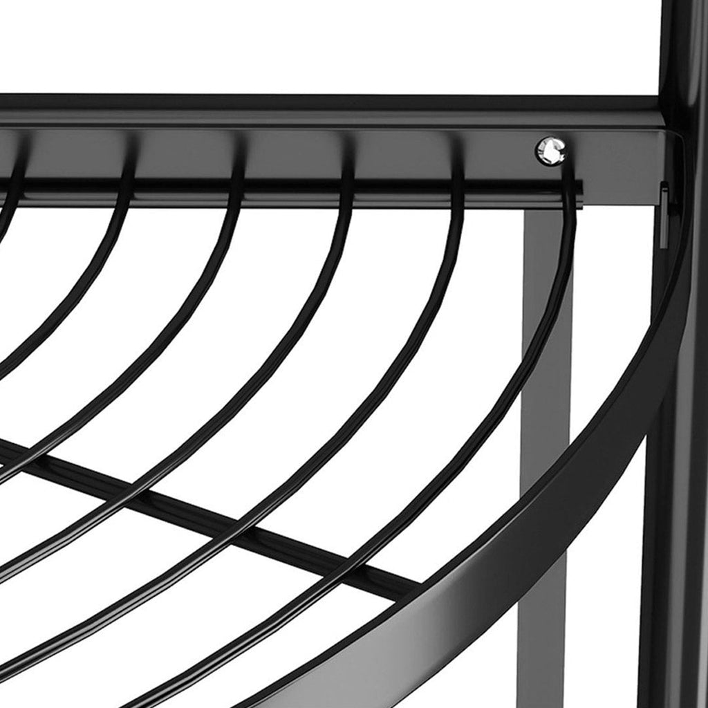 SOGA 2X 4 Tier Steel Triangular  Corner Stand Multi-Functional Shelves Portable Storage Organizer